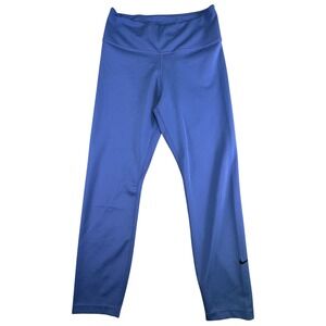 Nike Leggings Women's Small Dri-FIT Blue Performance Training Athleisure Active